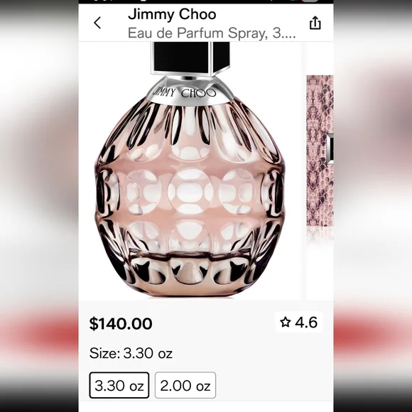 NEW Jimmy Choo E.D.P Natural-3.3FL OZ - Picture 5 of 5